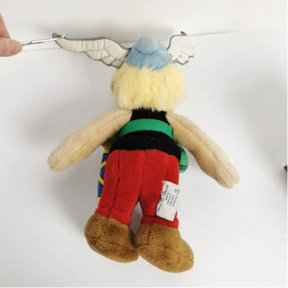 Asterix Doll Gaul Cartoon Stuffed  11 in Plush Germany 1994 Vintage 90s - Picture 4 of 9